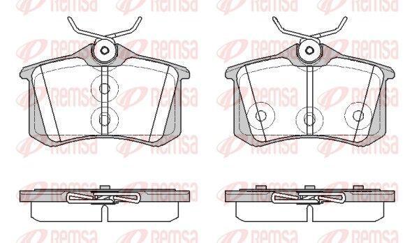 Stabdžių trinkelių rinkinys, diskinis stabdys REMSA 1391.57