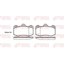 Stabdžių trinkelių rinkinys, diskinis stabdys REMSA 1404.00