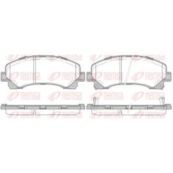 Stabdžių trinkelių rinkinys, diskinis stabdys REMSA 1407.00