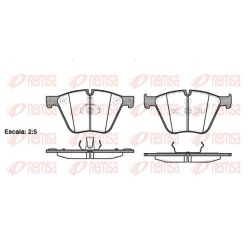 Stabdžių trinkelių rinkinys, diskinis stabdys REMSA 1419.00