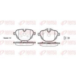 Stabdžių trinkelių rinkinys, diskinis stabdys REMSA 1421.00