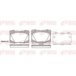 Stabdžių trinkelių rinkinys, diskinis stabdys REMSA 1422.02