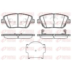 Stabdžių trinkelių rinkinys, diskinis stabdys REMSA 1423.02