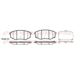 Stabdžių trinkelių rinkinys, diskinis stabdys REMSA 1426.02