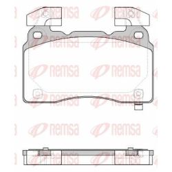 Stabdžių trinkelių rinkinys, diskinis stabdys REMSA 1438.24