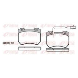 Stabdžių trinkelių rinkinys, diskinis stabdys REMSA 1444.01