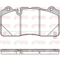 Stabdžių trinkelių rinkinys, diskinis stabdys REMSA 1445.12
