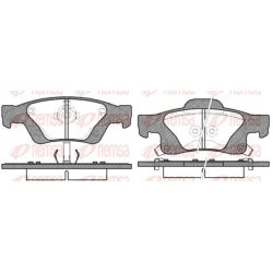 Stabdžių trinkelių rinkinys, diskinis stabdys REMSA 1446.02