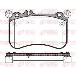 Stabdžių trinkelių rinkinys, diskinis stabdys REMSA 1465.00
