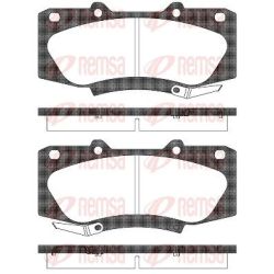 Stabdžių trinkelių rinkinys, diskinis stabdys REMSA 1468.04