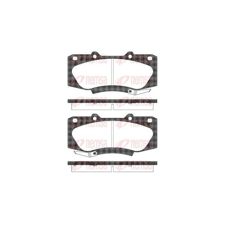 Stabdžių trinkelių rinkinys, diskinis stabdys REMSA 1468.04