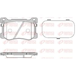 Stabdžių trinkelių rinkinys, diskinis stabdys REMSA 1475.12