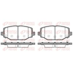 Stabdžių trinkelių rinkinys, diskinis stabdys REMSA 1483.04