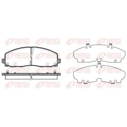 Stabdžių trinkelių rinkinys, diskinis stabdys REMSA 1484.04