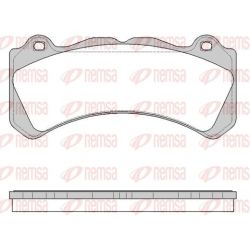 Stabdžių trinkelių rinkinys, diskinis stabdys REMSA 1502.10