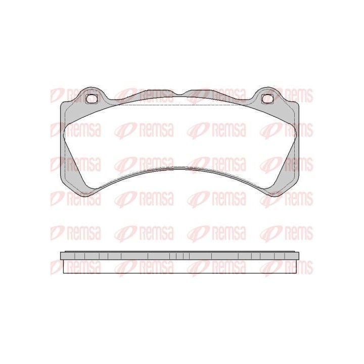 Stabdžių trinkelių rinkinys, diskinis stabdys REMSA 1502.10