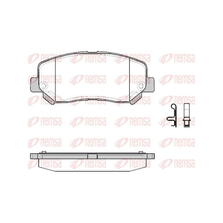 Stabdžių trinkelių rinkinys, diskinis stabdys REMSA 1513.22