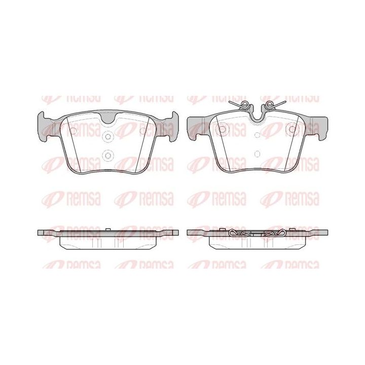 Stabdžių trinkelių rinkinys, diskinis stabdys REMSA 1516.40