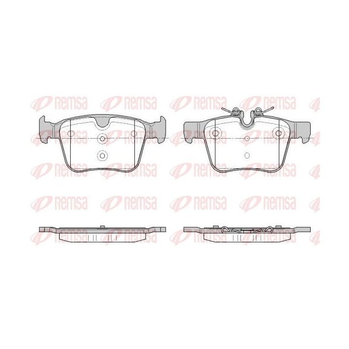 Stabdžių trinkelių rinkinys, diskinis stabdys REMSA 1516.45