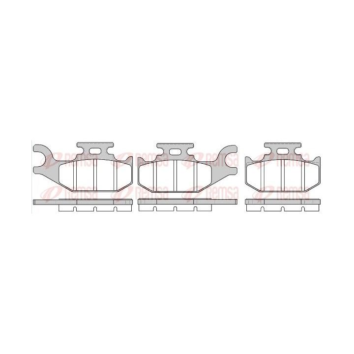 Stabdžių trinkelių rinkinys, diskinis stabdys REMSA 1519.00