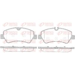 Stabdžių trinkelių rinkinys, diskinis stabdys REMSA 1521.00