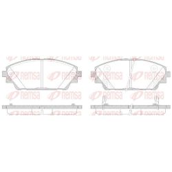 Stabdžių trinkelių rinkinys, diskinis stabdys REMSA 1569.02