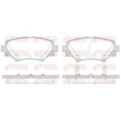 Stabdžių trinkelių rinkinys, diskinis stabdys REMSA 1570.02