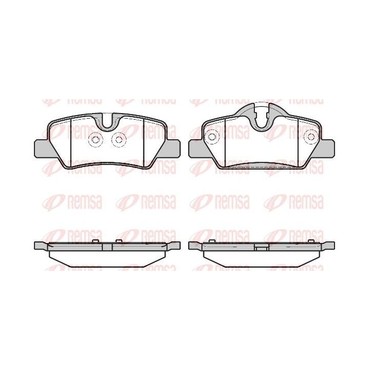Stabdžių trinkelių rinkinys, diskinis stabdys REMSA 1600.00