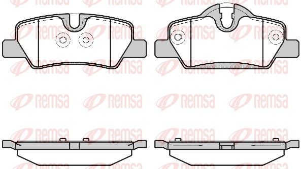 Stabdžių trinkelių rinkinys, diskinis stabdys REMSA 1600.00