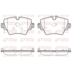 Stabdžių trinkelių rinkinys, diskinis stabdys REMSA 1625.08