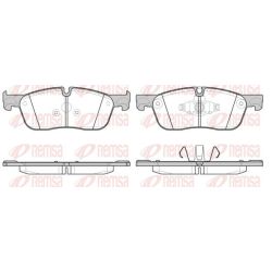 Stabdžių trinkelių rinkinys, diskinis stabdys REMSA 1633.00