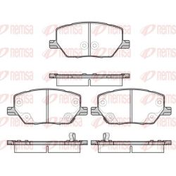 Stabdžių trinkelių rinkinys, diskinis stabdys REMSA 1640.02
