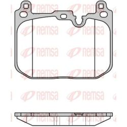 Stabdžių trinkelių rinkinys, diskinis stabdys REMSA 1680.00