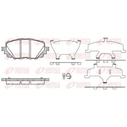 Stabdžių trinkelių rinkinys, diskinis stabdys REMSA 1708.00