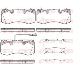 Stabdžių trinkelių rinkinys, diskinis stabdys REMSA 1723.01