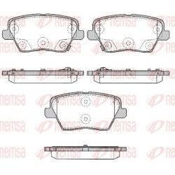 Stabdžių trinkelių rinkinys, diskinis stabdys REMSA 1784.02