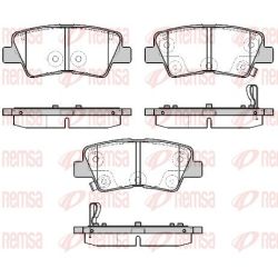Stabdžių trinkelių rinkinys, diskinis stabdys REMSA 1807.02