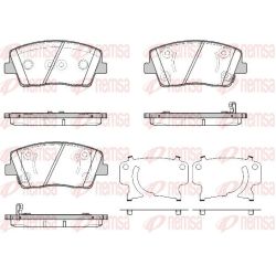 Stabdžių trinkelių rinkinys, diskinis stabdys REMSA 1811.02