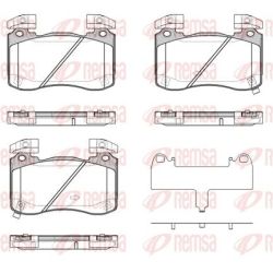 Stabdžių trinkelių rinkinys, diskinis stabdys REMSA 1813.02