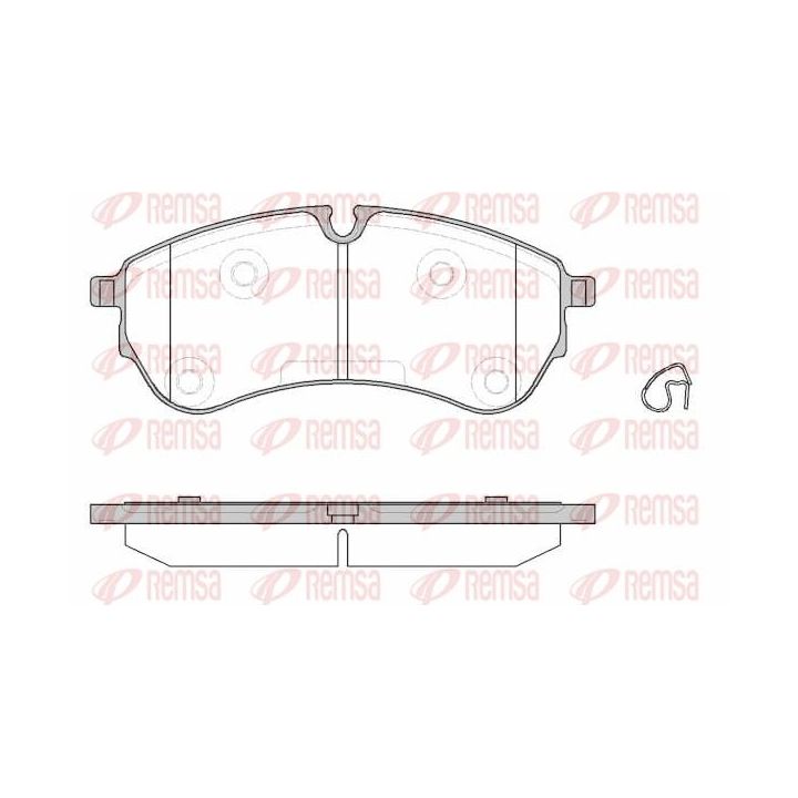 Stabdžių trinkelių rinkinys, diskinis stabdys REMSA 1830.00