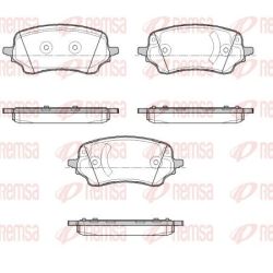 Stabdžių trinkelių rinkinys, diskinis stabdys REMSA 1885.00