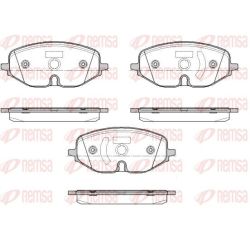 Stabdžių trinkelių rinkinys, diskinis stabdys REMSA 1906.01
