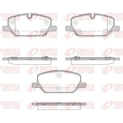 Stabdžių trinkelių rinkinys, diskinis stabdys REMSA 1926.12