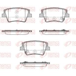 Stabdžių trinkelių rinkinys, diskinis stabdys REMSA 1935.02