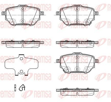 Stabdžių trinkelių rinkinys, diskinis stabdys REMSA 1937.02