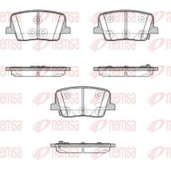 Stabdžių trinkelių rinkinys, diskinis stabdys REMSA 1947.02