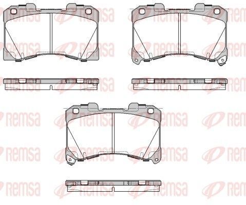 Stabdžių trinkelių rinkinys, diskinis stabdys REMSA 1955.02