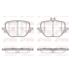 Stabdžių trinkelių rinkinys, diskinis stabdys REMSA 1966.00