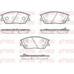 Stabdžių trinkelių rinkinys, diskinis stabdys REMSA 1967.02