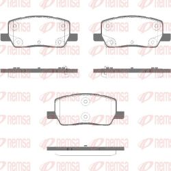Stabdžių trinkelių rinkinys, diskinis stabdys REMSA 1969.02